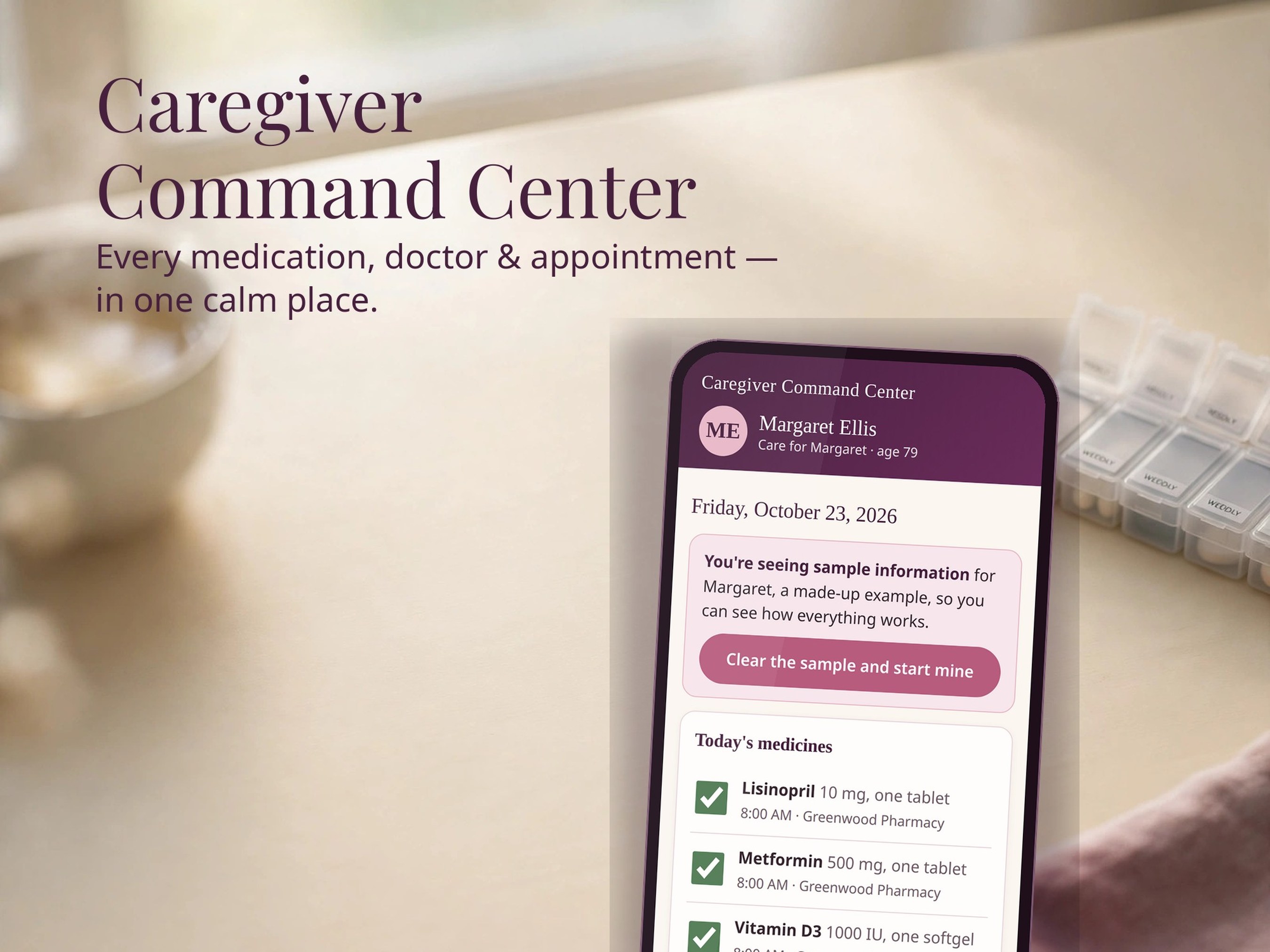 Caregiver Planner for Aging Parents, Care Organizer App, Medication Tracker, Appointment Log, Doctor Directory, Care Binder, Care Journal
